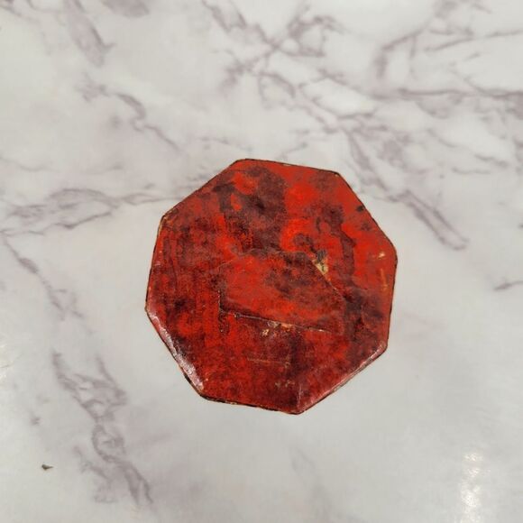 Bamboo Tropical Octagon Trinket Jewelry Box - Picture 12 of 16